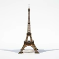 Garden Ornament Eiffel Tower Model With Metallic Detailed Design For Outdoor Decor