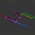 Shiny Metal Mechanical Parts With Three Different Shapes For Industrial Hardware