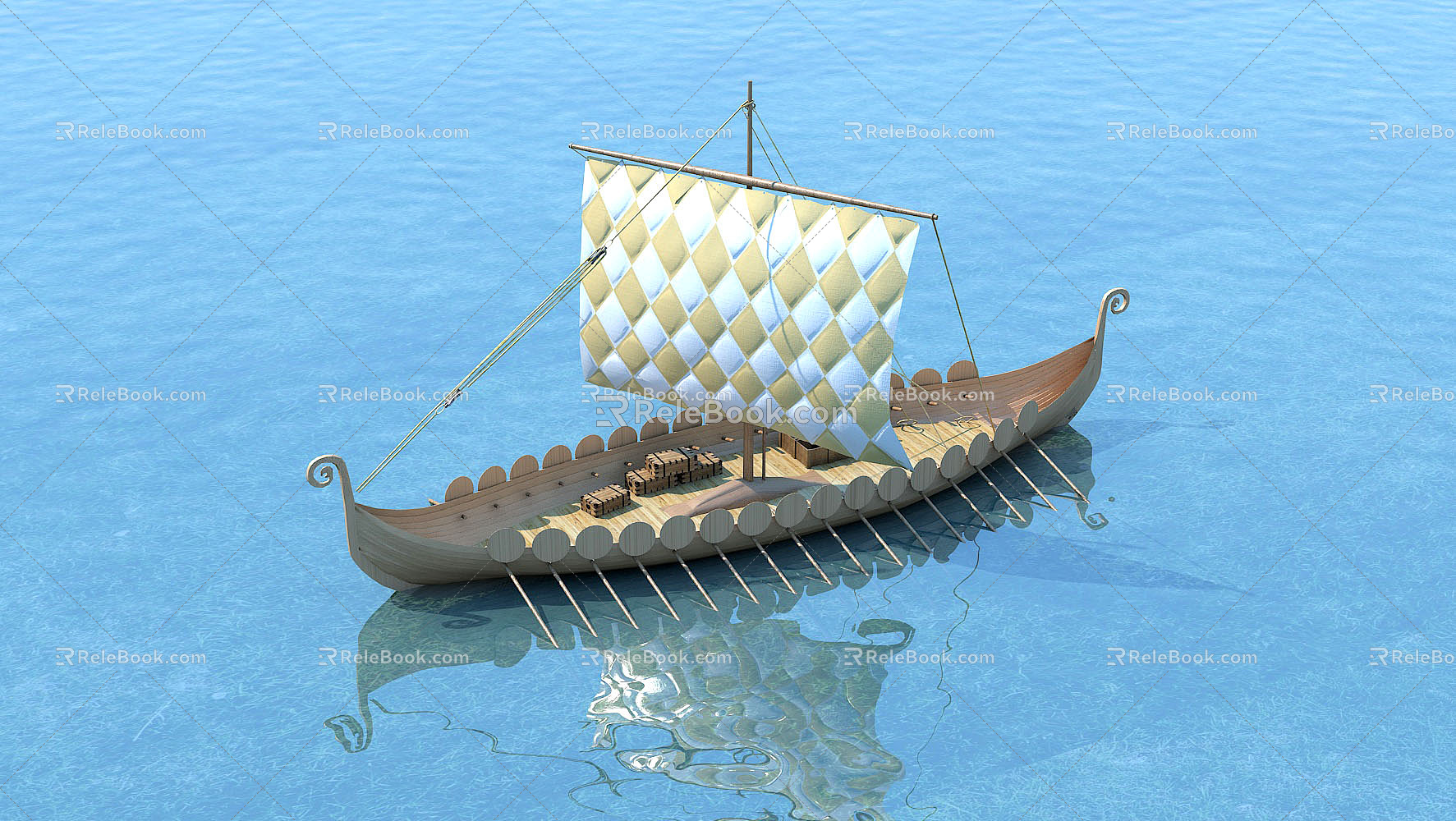 Modern Sailing 3d model