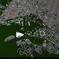 Birds Eye View Urban Planning With Architectural Layout Green Spaces And Modern Structures