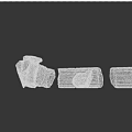 European Roman Column Broken Column 3d model