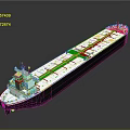 Modern Cargo Ship Design Featuring White Black Hull Red Bow And Neatly Arranged Deck Areas