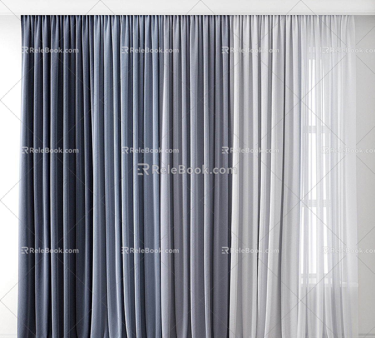 Curtains 3d model