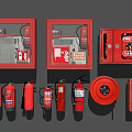 Comprehensive Fire Protection Equipment Collection Featuring Extinguishers Hose Reels And Safety Cabinets