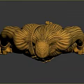 Muscular Male Character Golden Statue With Detailed Design And Shiny Surface