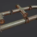 Industrial LOFT Piping Package 3d model