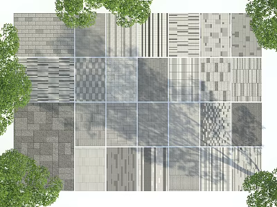 Modern Paving Sick Paving 3d model