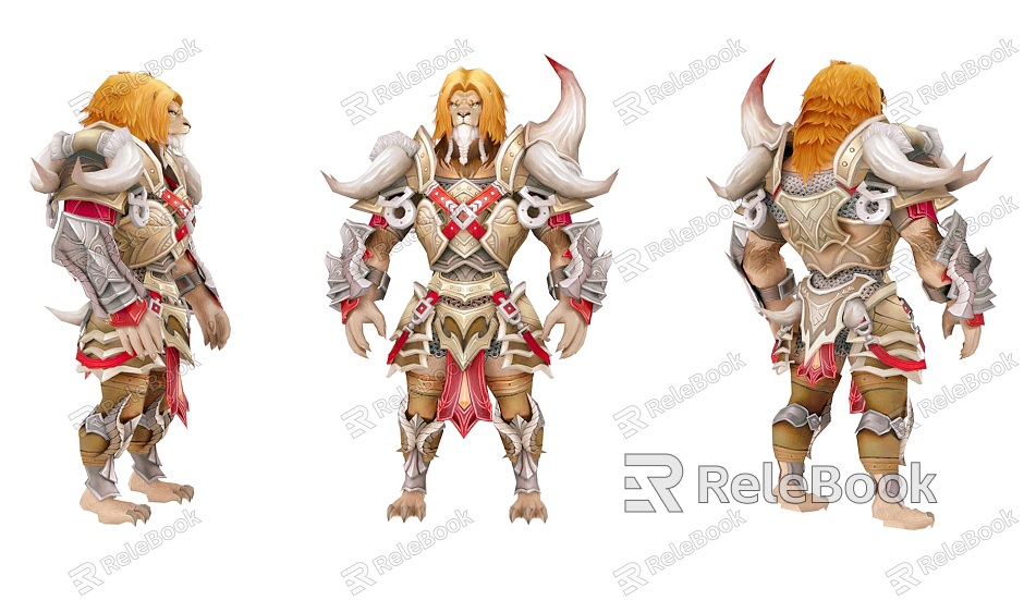 Game Movie Character Lion Man Beast model