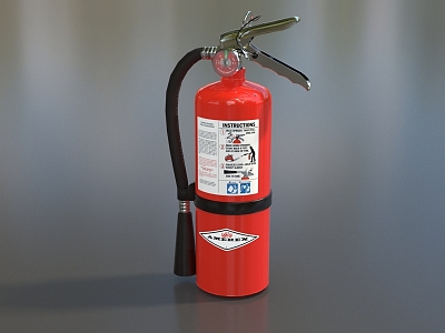 Fire Extinguisher Handheld Fire Extinguisher Small Fire Extinguisher Low Face Number Low Model Simple Model Game Sub-era Film and Television Level Super Realistic High Precision 3d model