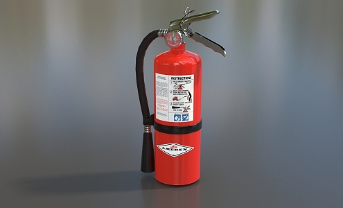 Fire Extinguisher Handheld Fire Extinguisher Small Fire Extinguisher Low Face Number Low Model Simple Model Game Sub-era Film and Television Level Super Realistic High Precision 3d model