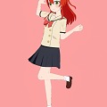 Girl Girl Anime Female Cartoon Female 3d model