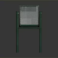 Green Industrial Equipment With Mesh Panel And Sturdy Four Leg Structure