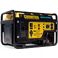 Champion Industrial Hybrid Generator With Yellow Black Housing Control Panel Knobs And Outlets 3d model