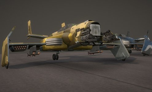 Eucadian Warhawk aircraft 3d model