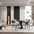 Modern Entertainment Room Interior With Comfortable Sofa Coffee Table Decorative Pieces And Green Plants