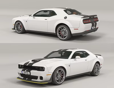 Modern sports car 3d model