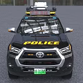 Black Police Truck With Roof Equipment And Alameda County Markings