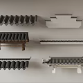 Traditional Chinese Architectural Roof Components With Classic Tile And Eave Structures 3d model