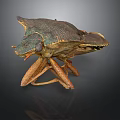 Detailed Close Up View Of A Realistic Prehistoric Insect Model Sculpture