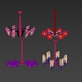 Style Chandelier 3d model