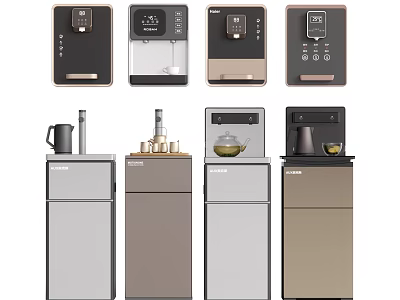 Modern Household Appliances Various Styles And Control Panels For Home Use 3d model