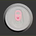 Aluminum Soda Can With Silver Surface Red ADVOC Text And Yellow Bubbles