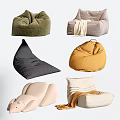 Comfortable Bean Bag Chairs In Various Colors And Modern Designs For Living Room