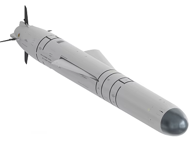 Military Weapon Missile With Advanced Aerodynamic Design Guidance System And Warhead Structure 3d model