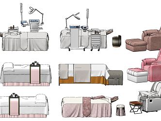 Modern Double Bed 3d model