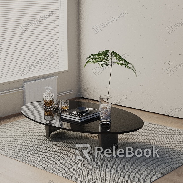 Modern coffee table model