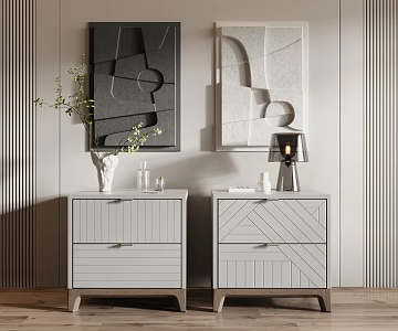 Modern bedside table 3d model