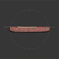 Packaged Salami Product In Transparent Plastic Wrapper With Red Meat Inside