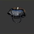 Stylish Brown And Black Woven Leather Tote Bag For Daily Use Accessories