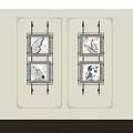 modern decorative painting 3d model