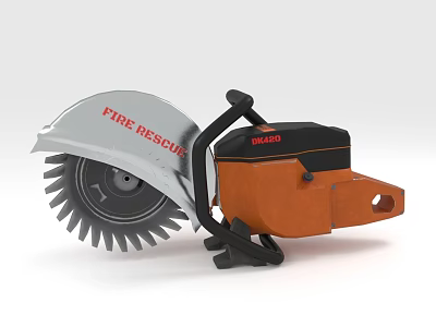 Heavy Duty Fire Rescue Cutting Saw With Large Blade 3d model Heavy Duty Fire Rescue Cutting Saw With Large Blade 3d model