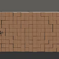 Modern Wooden Background Wall With Geometric Block Pattern And Built In Lighting