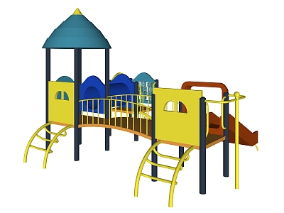 Modern play equipment children's activity field model