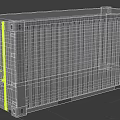 Industrial Cargo Container Green Metal Structure With Transportation Labels And Heavy Duty Design