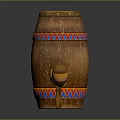 Instrument Set With Wooden Drum Pan Flute And Maracas For Artistic Creation