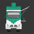 Green And White Food Truck As Mobile Commercial Kitchen Equipment With Red Accents