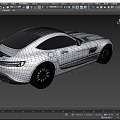 Mercedes-Benz sports car AMG GT Coupe luxury car super running low face number low model simple model game sub-era film and television level super realistic 3d model