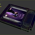 Vintage Purple Game Cartridge With Dark Cut Chronicles And Character Illustration