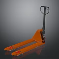 Red Manual Pallet Jack With Steel Forks And Ergonomic Handle For Industrial Use