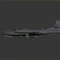 Camouflage Military Aircraft Model With Detailed Cockpit And Wing Structure Design