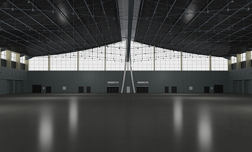 Modern Exhibition Hall Venue 3d model