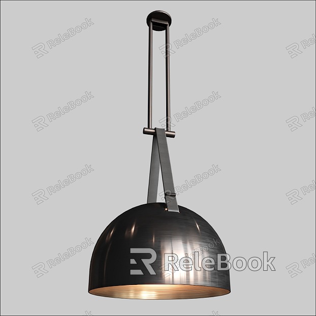 Industrial wind chandelier lamp model