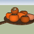 Persimmon fruit 3d model