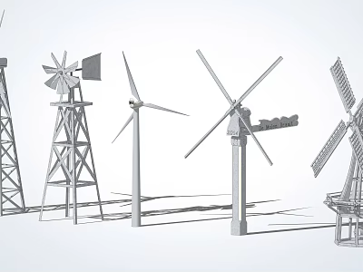 modern windmill 3d model modern windmill 3d model