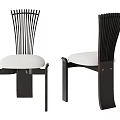 Modern Sleek Dining Chairs Featuring Wooden Backs Metal Frames And Upholstered Seats