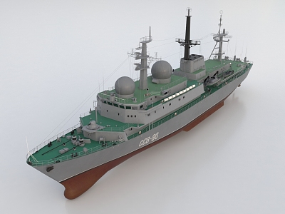 warship ship fleet aircraft carrier cruiser destroyer 3d model